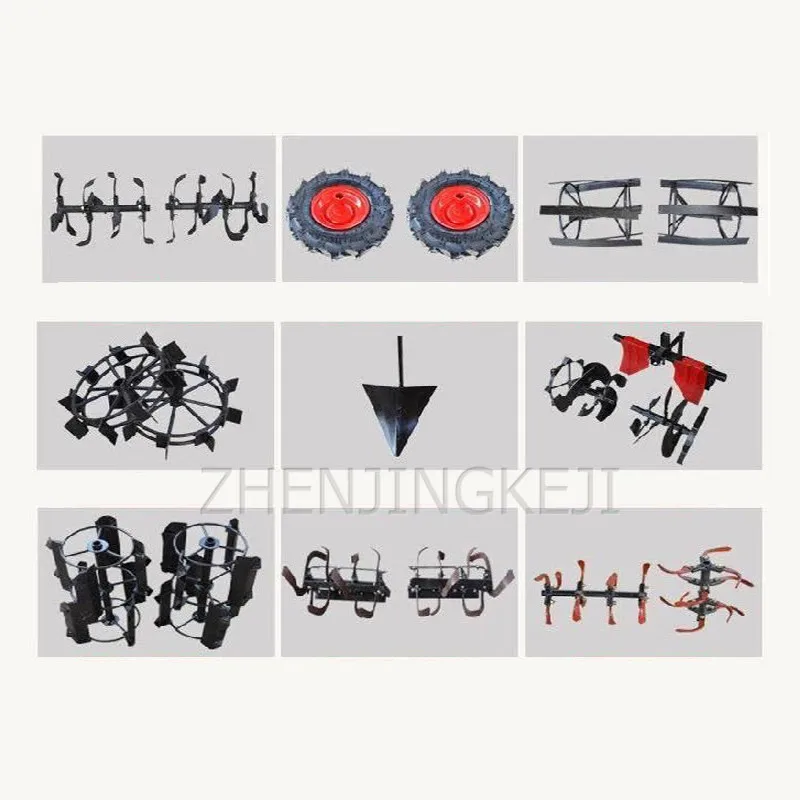 

Gasoline Arable Land Machine Large Multifunctional Rotary Equipment Spring Ploughing Turning Machine Plow Hand Push Plowing Tool
