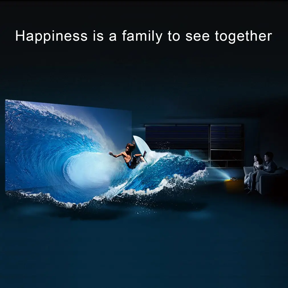 LESHP мультимедийный светодиодный видеопроектор 1080P HD офисный домашний кинотеатр
