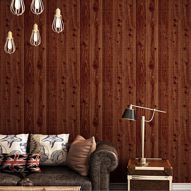 wellyu Imitation wood plank retro nostalgic texture color Chinese classical style 3d wallpaper | Обустройство дома