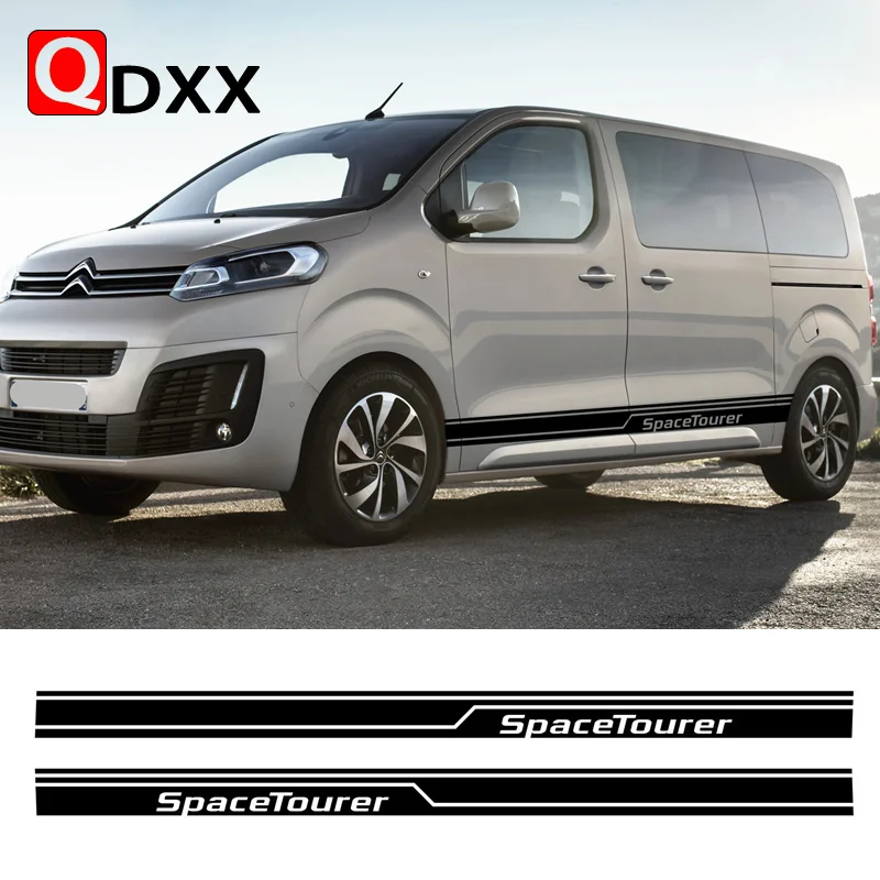 

Car Body Decor Sticker Auto Side Stripes Skirt Decor Stickers Vinyl Decals For Citroen Jumpy Spacetourer XS M XL