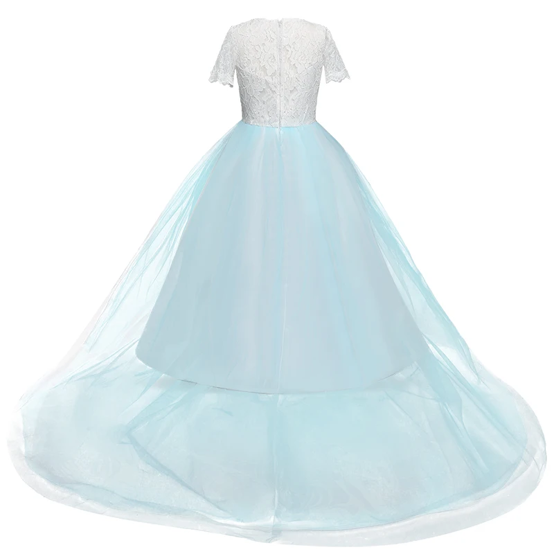 Princess Dress Teenage Girl Clothes Wedding Birthday Prom Gown Lace Long Evening Fancy Kids Dresses For Girls Children Costume | Детская