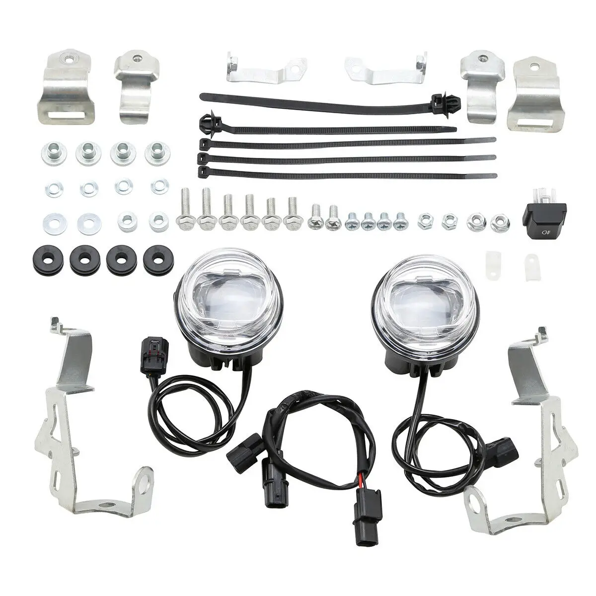 

Motorcycle Cool White LED Foglights Attachment Kit For Honda Goldwing GL1800 2018 2019 2020