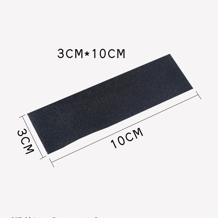 

50pcs Black Cloth 10x3cm 10x5cm Fabric Replaceable Felt With Self Adhesive Glue For 3M Squeegee Car Vinyl Film Wrapping Scraper