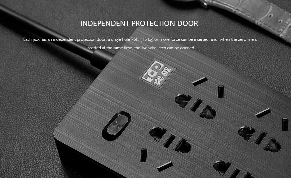Xiaomi Youpin 6 ports Wireless Power Socket Converter Patch Panel Overload Protection 750 Flame Retardant Smart Home | Обустройство