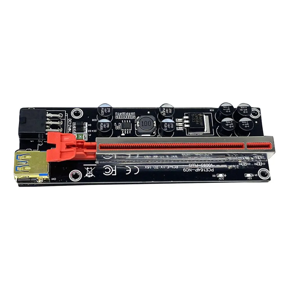 

Upgrate USB 3.0 PCI-E Riser VER 009S 1X 4x 8x 16x Extender Pcie Riser Adapter Card SATA 15pin To 6 Pin Power