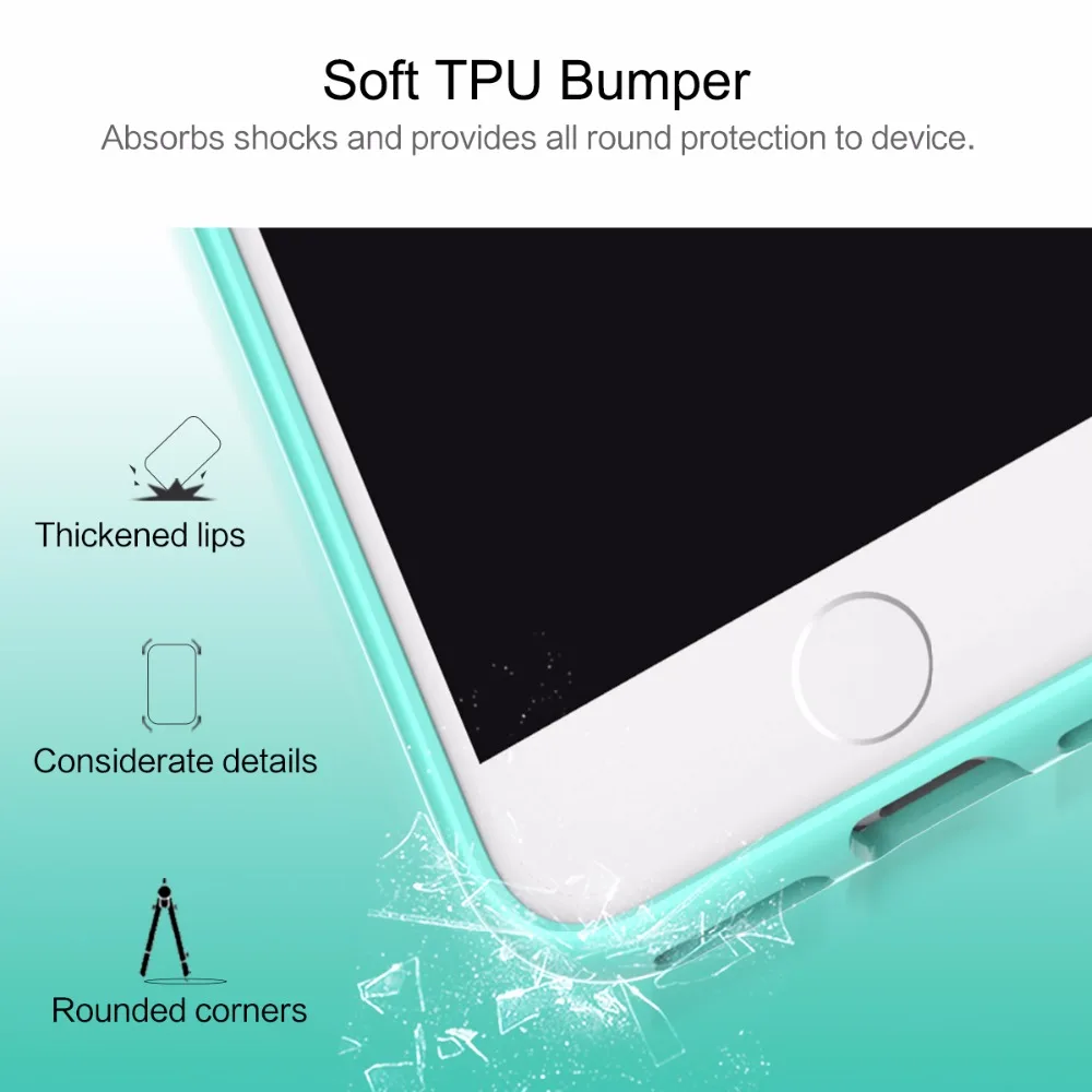 Чехол Rock для iPhone 7, 7 Plus, серия Royce, с подставкой, TPU+ PC, прозрачный чехол для телефона, для iPhone 7 Plus, чехол для телефона, роскошный