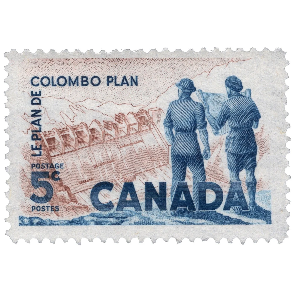 Марка Канады Colombo Plan. Негашеная 10шт | Дом и сад