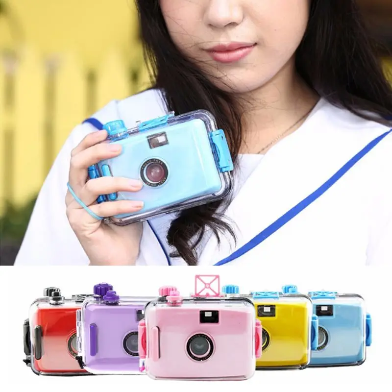 

Underwater Waterproof Lomo Camera Mini Cute 35mm Film With Housing Case New