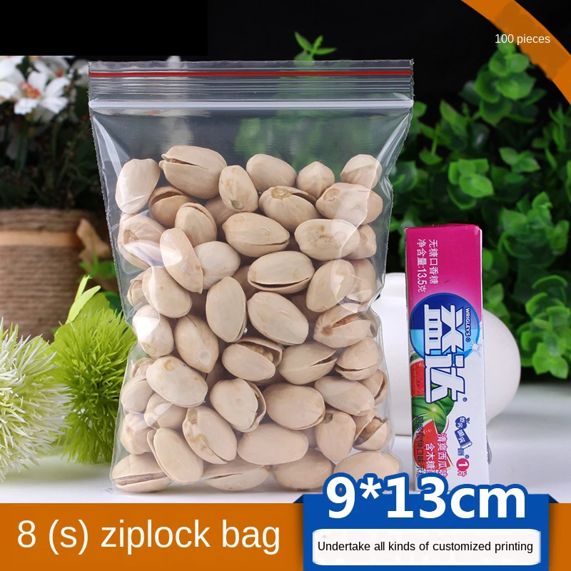 Маленький прозрачный пластиковый пакет с застежкой молнией упаковочный толщина