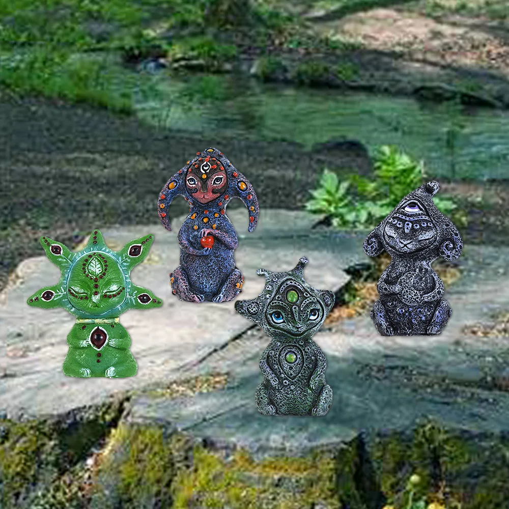 Забавные фигурки из смолы создаваемые вручную существа сказочного мира