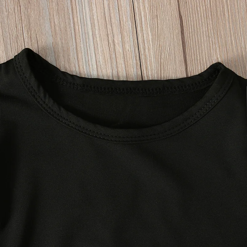 Комплект с юбкой длинными рукавами для девочек Футболка аппликацией в виде