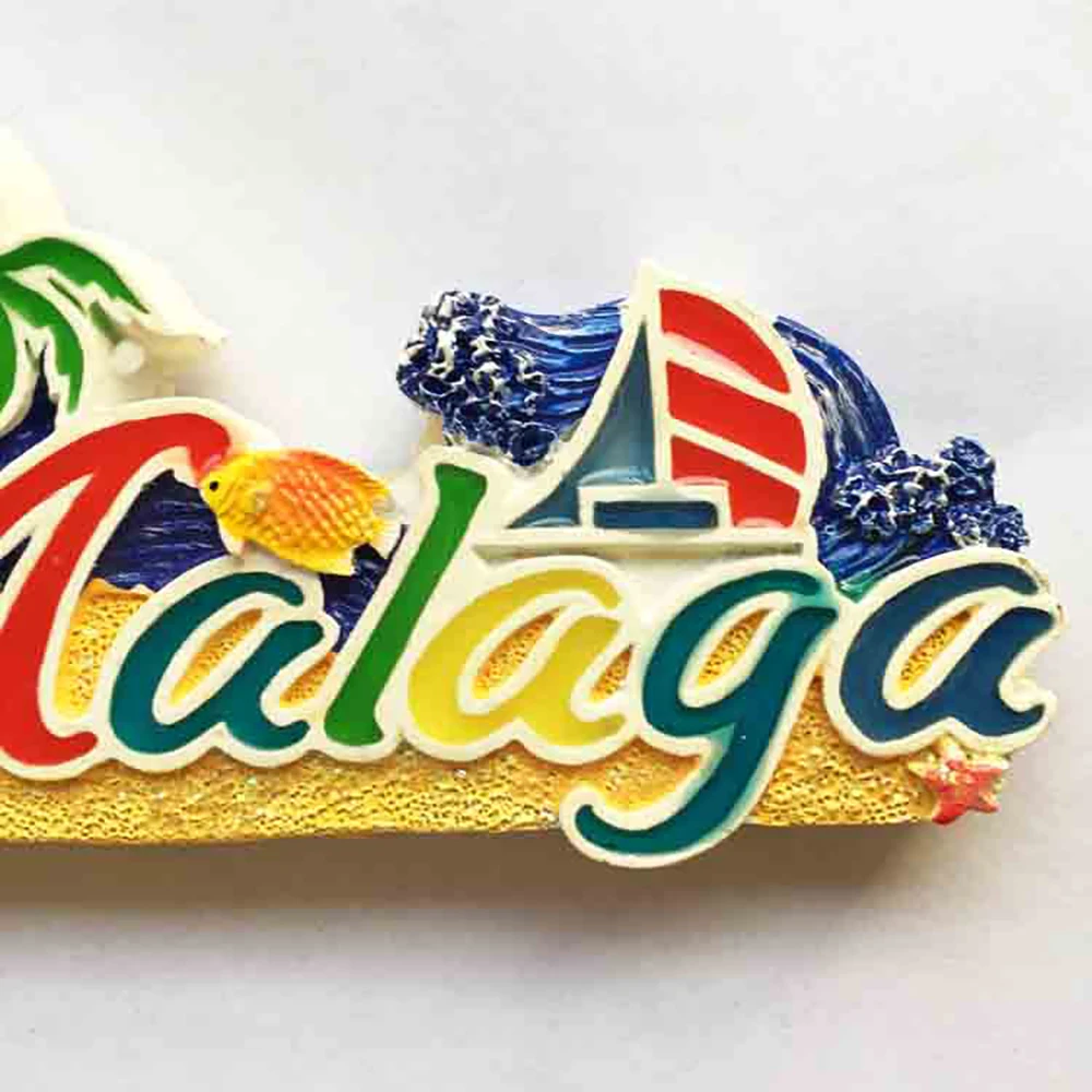 Испания Малага магнит на холодильник Знаменитый Город магнитная наклейка