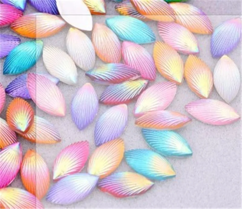 50 шт корпус из смешанного пластика десерт полимерные Стразы плоские с оборота