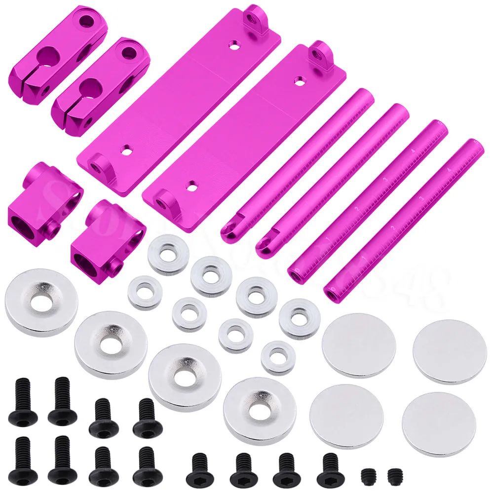 10 комплектов CNC алюминиевый Магнитный Невидимый корпус для 1/10 RC моделей