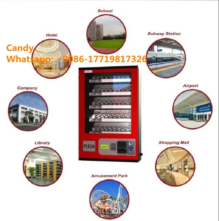 Небольшой автомат для продажи закусок/кофе с конфетами диспенсер презервативов