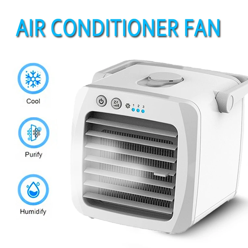 

Mini Air Conditioner Air Cooler Multi-Function Humidifier Purifier For Home Office Quiet Cooling Portable Small Air Conditioner
