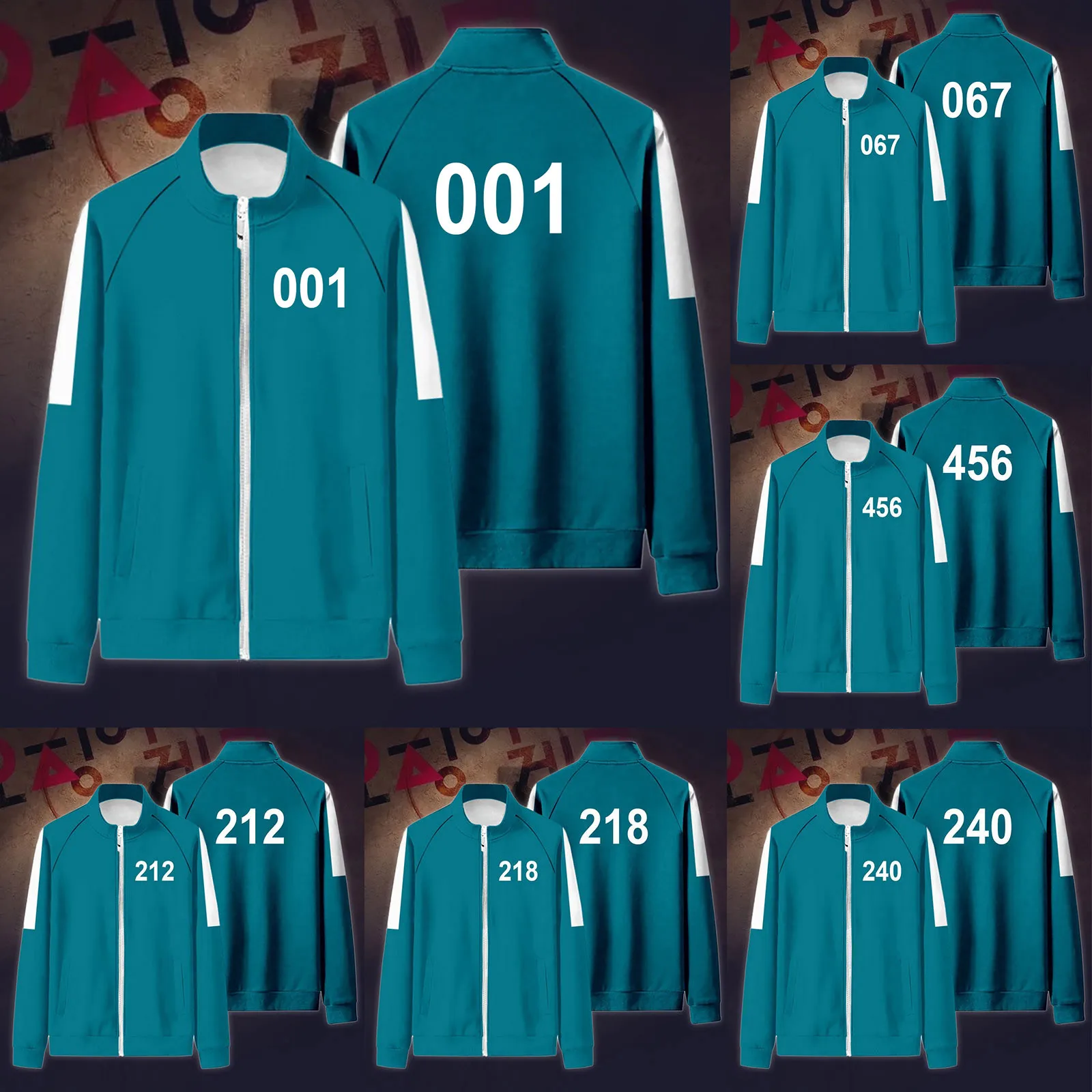 

Кардиган на молнии для косплея и спорта, с карманами и цифровым принтом