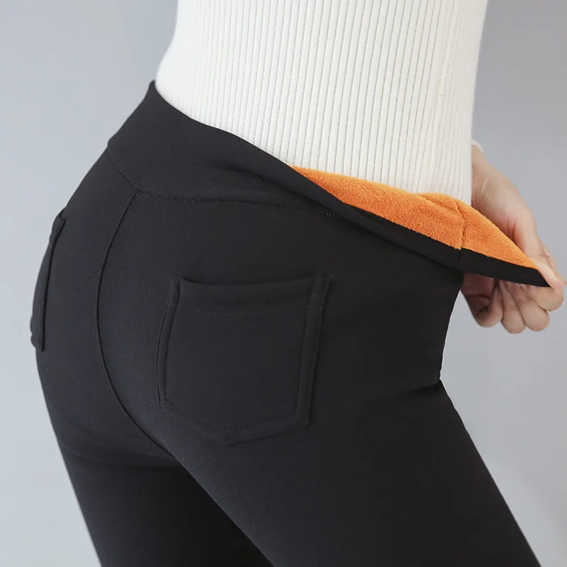 

Горячая распродажа! Осень-зима 2020, женские брюки, бархатные утепленные брюки, женские теплые брюки-карандаш, плотные эластичные брюки D251