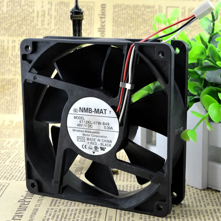 

Новый 4712KL-07W-B49 -MAT 12032 48V 3 провода защита двигателя охлаждение