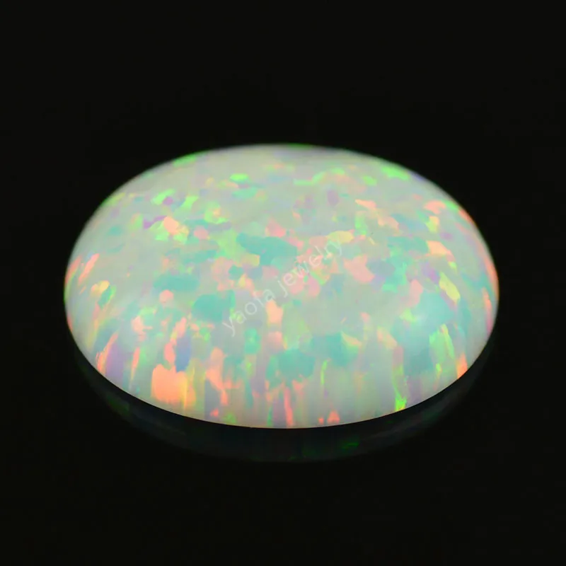 Разноцветный черный опал драгоценный камень овальная форма плоская основа