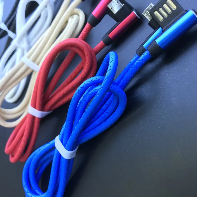 Usb кабель 90 градусов USB c Micro usb Type C для быстрой зарядки L Line зарядное устройство iphone