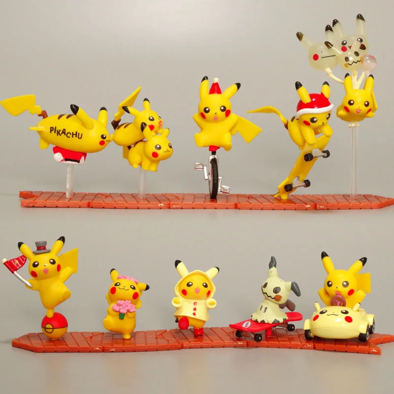 

Мультяшный питомец эльф волшебный малыш Пикачу Покемон ручная работа модель украшения кукла