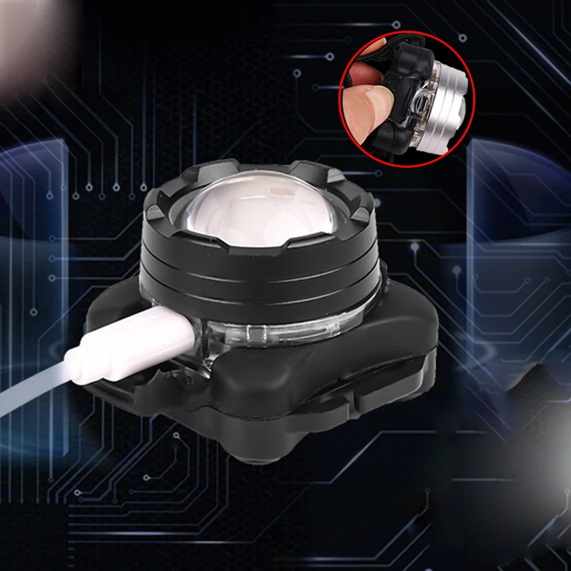 

Powerful Headlamp USB Rechargeable Headlight COB LED Head Light with Built-in Battery Waterproof Head Lamp White Red Lighting