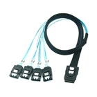 Кабель для жесткого диска MINI SAS 4i SFF-8087, 36P4 SATA 7Pin, 50 см, 100 см, 3 фута