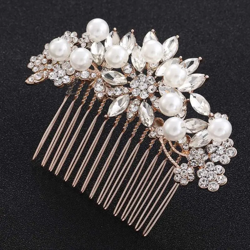 

Vintage Bridal Hair Comb for Wedding Crystal Pearl Bridal Hair Pieces Bridesmaids Gifts Hair Accessories