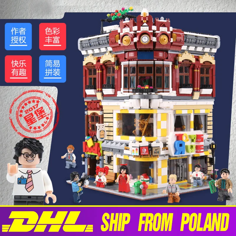Серия Creator City игрушки и книжный магазин модель строительные блоки Набор MOC