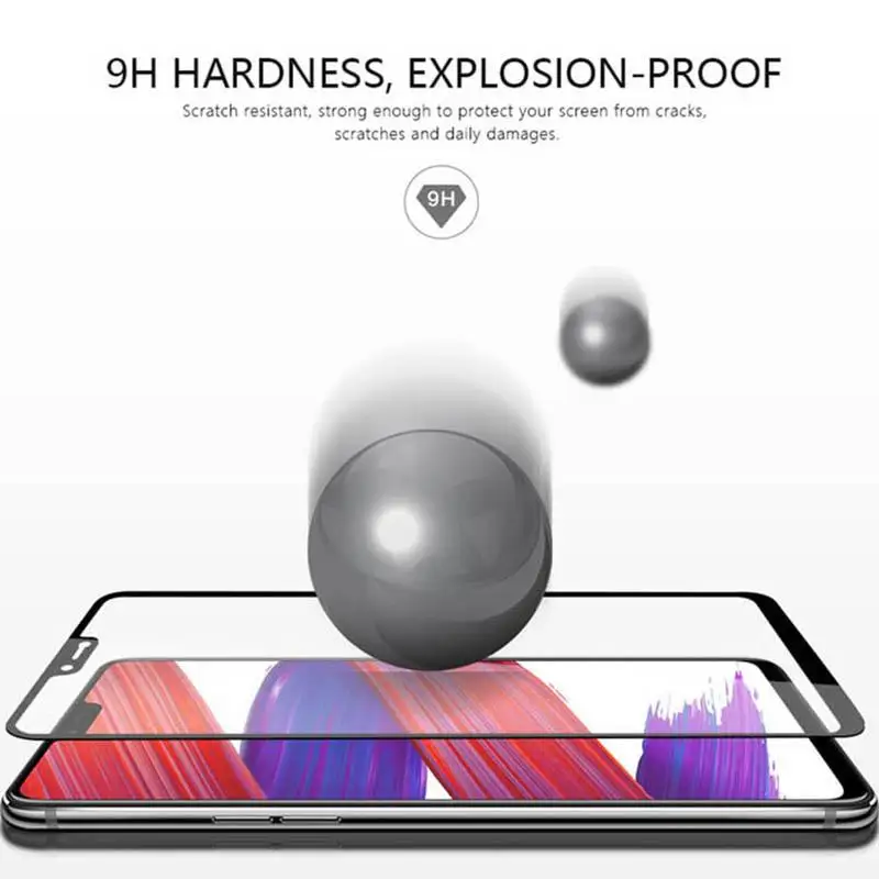 OMG 9H 0 3 мм 3D полное покрытие закаленное стекло протектор экрана для Oppo A5 A5s F5 F7 F9 F11