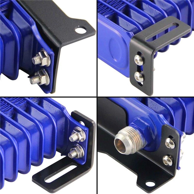 LINESRACING AN10 10row Алюминиевый масляный радиатор с 262 мм Монтажный кронштейн комплект