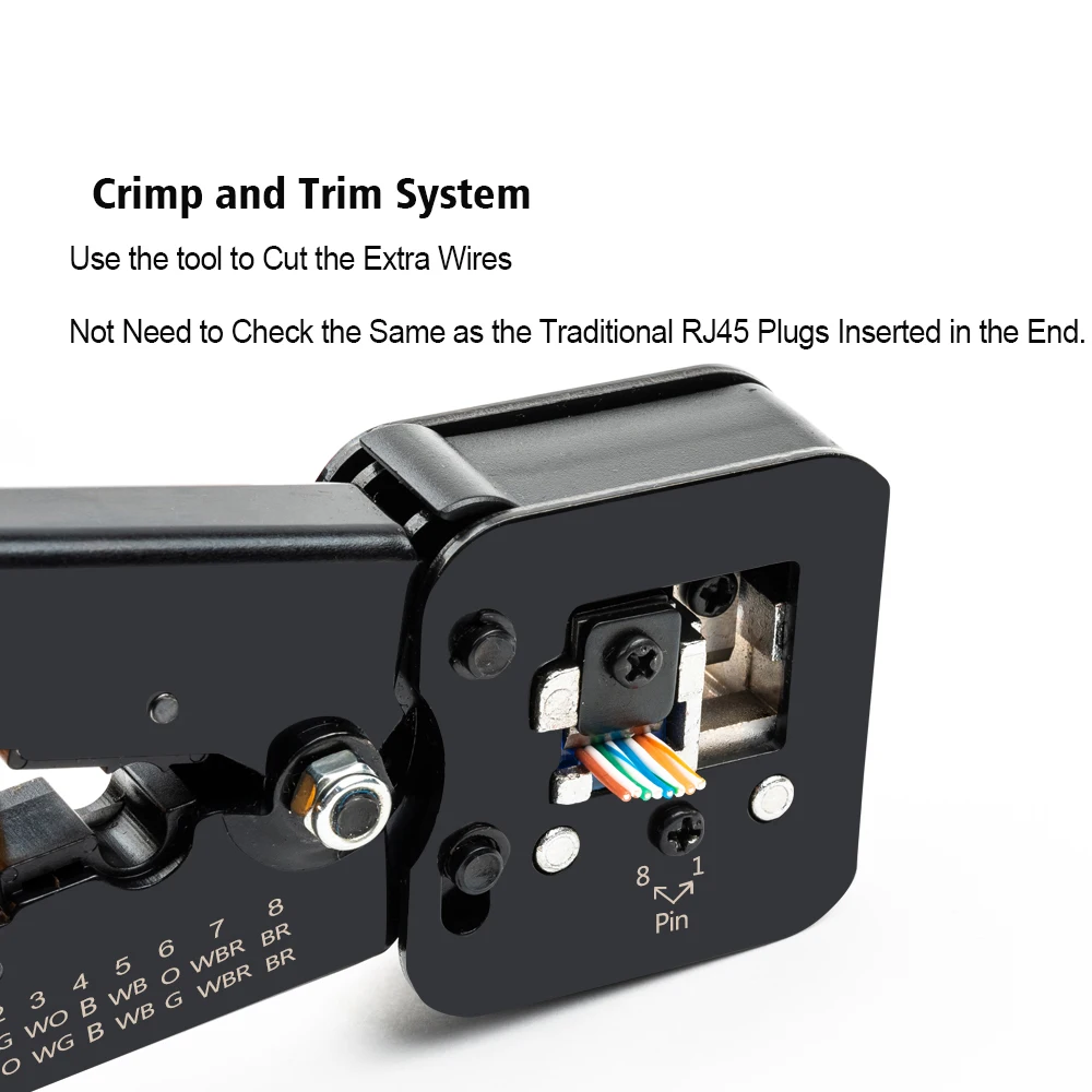 RJ45 Crimping Tool Hand Network Tool Kit for Cat6 Cat5 Cat5e Rj45 Rj11 Connector 8P 6P lan Cable Wires Pliers