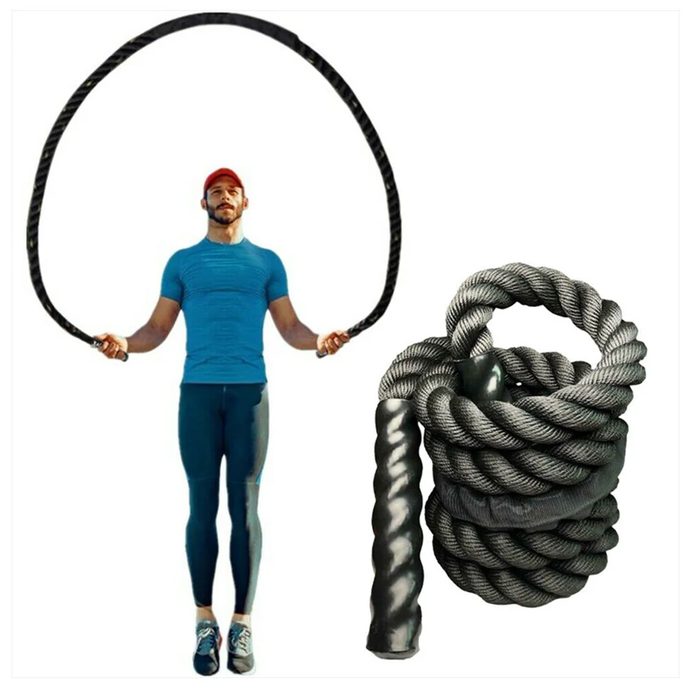Уличная спортивная Тяжелая Скакалка для кроссфита взвешенные боевые скакалки