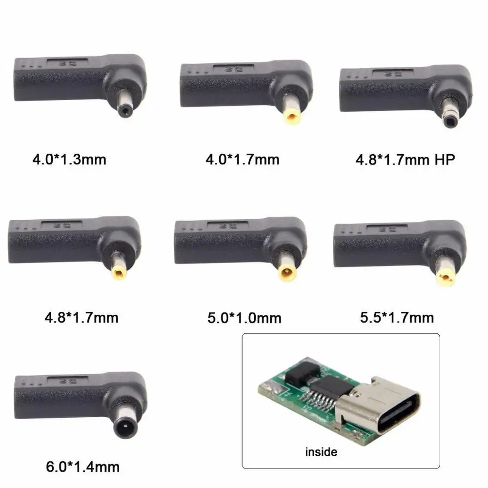 Адаптер BAAQII USB 3 1 Type C к DC 18-20 в эмулятор PD триггер под углом 90 градусов простой