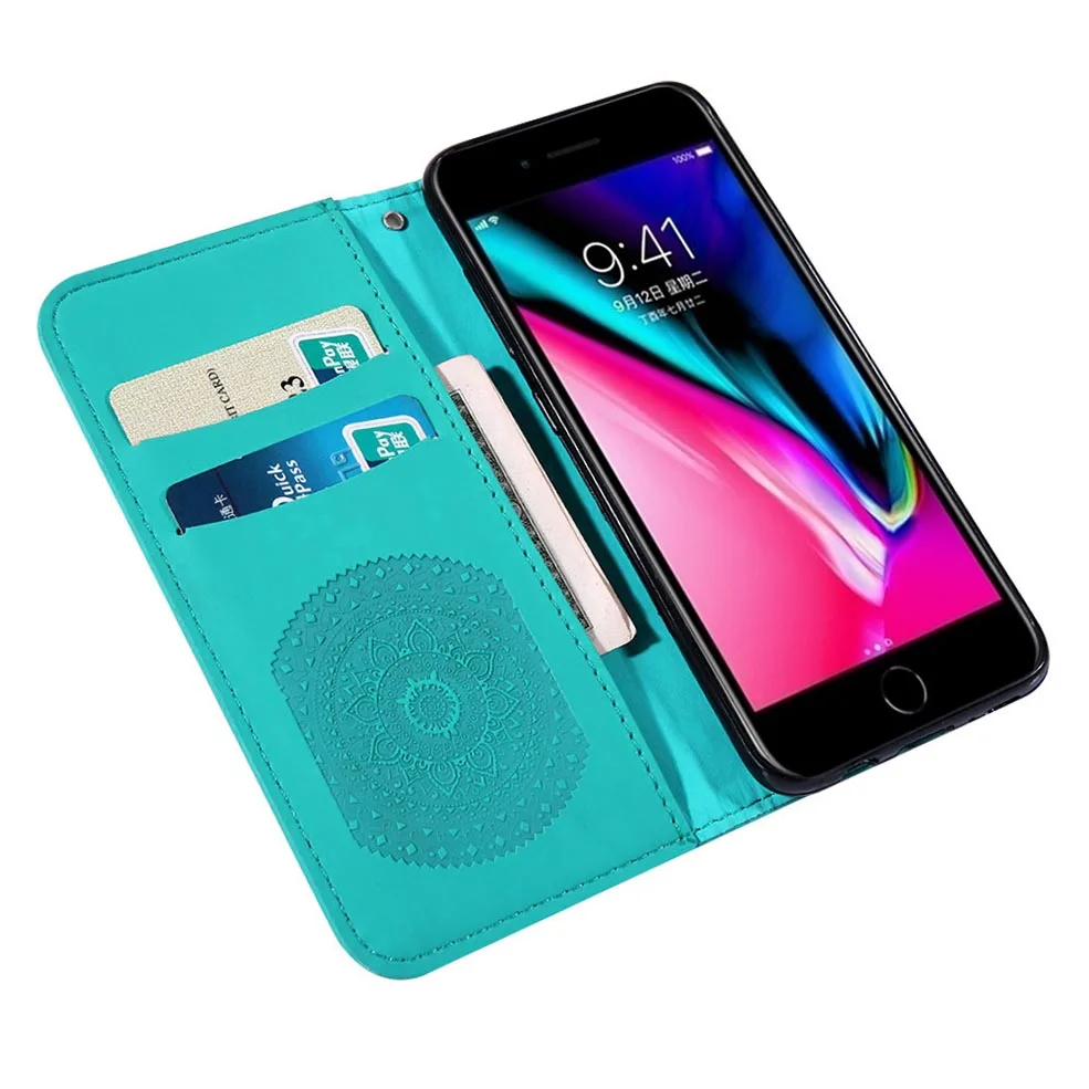 Мандала для телефона с тиснением и изображением iPhone 7 8 plus X XS XR Max чехол из