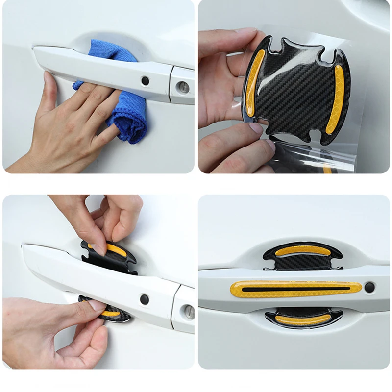 Автомобильная дверная ручка крышка чаши наклейка отражатель для Citroen C-Beau C-Triumph