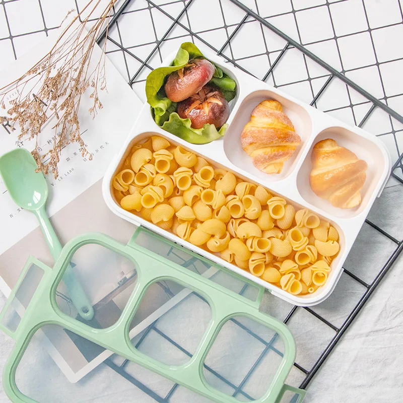 1000 мл кухонный Ланч-бокс контейнер для продуктов герметичный Bento box 3/4-отсеки