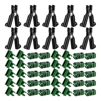 50pcs adjustable plant trellis connector stakes clip for gardening stakes metal steel plant supports climbing 8 mm