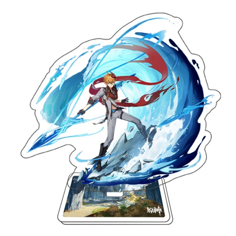 

Game Genshin Impact Zhongli Character Acrylic Figure Stand Model Plate Desk Decor Barbara Cute Standing Sign Great Gifts 15cm