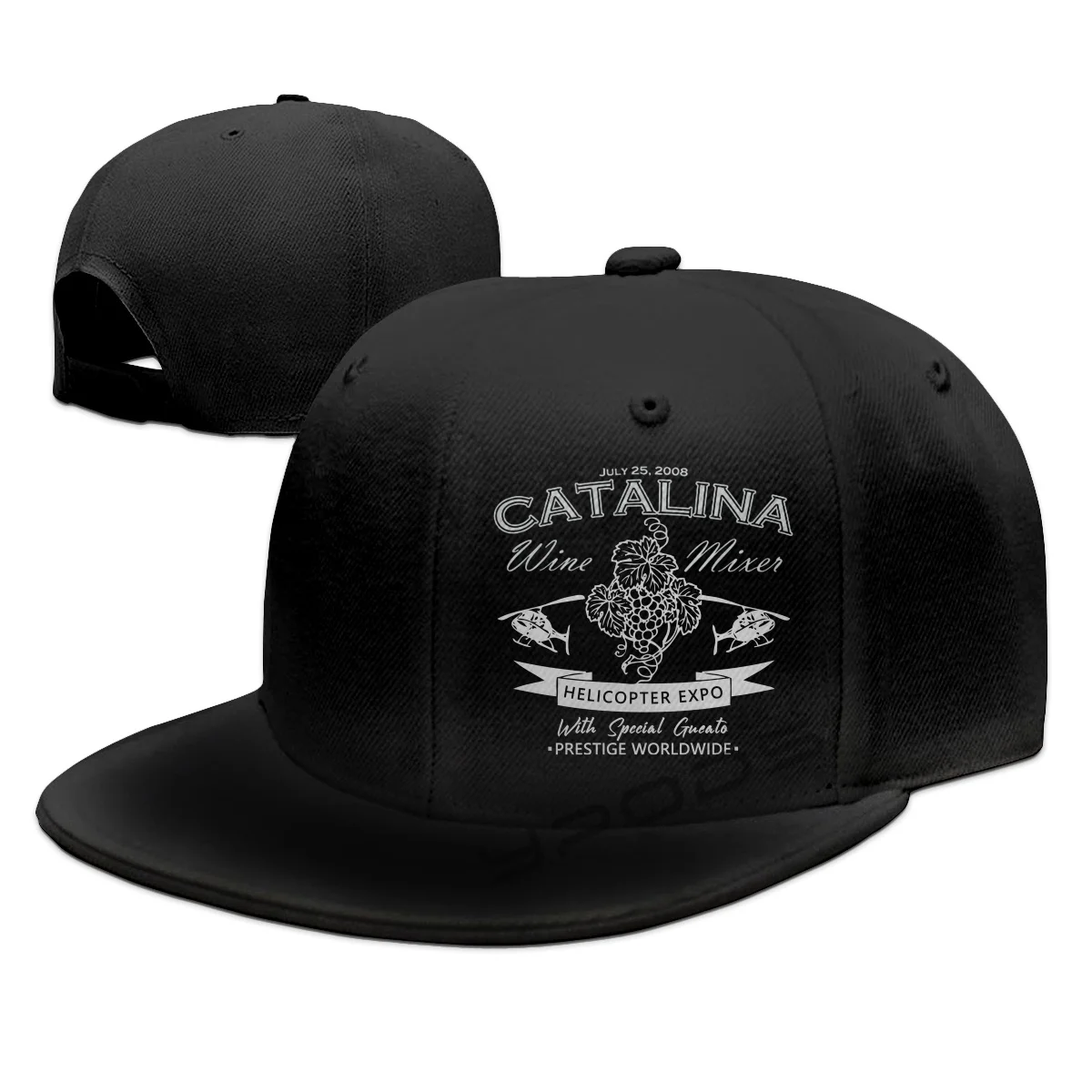 

Catalina Wine Mixer Band Logo Snapback Hat for Men Women Adult Hip Hop Headwear Outdoor Casual Sun Baseball Cap