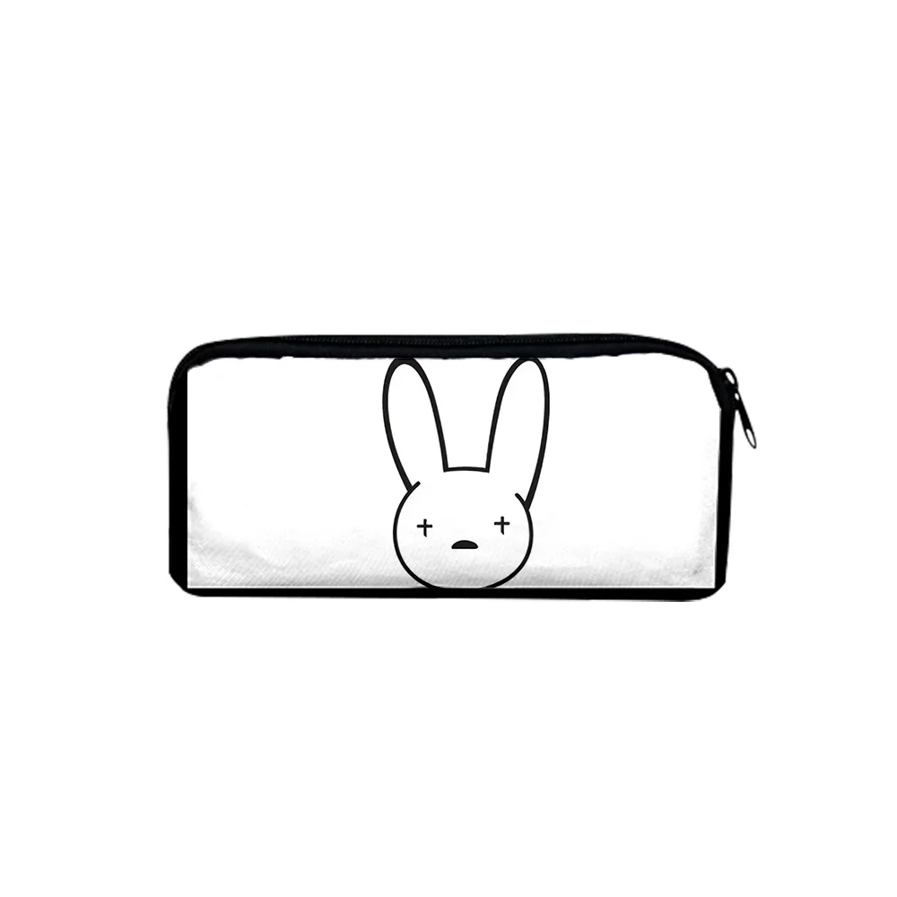 

Bad bunny Merch Pencil Box Office Student Pencil Box Cute Canvas Pencil Bag School Supplies