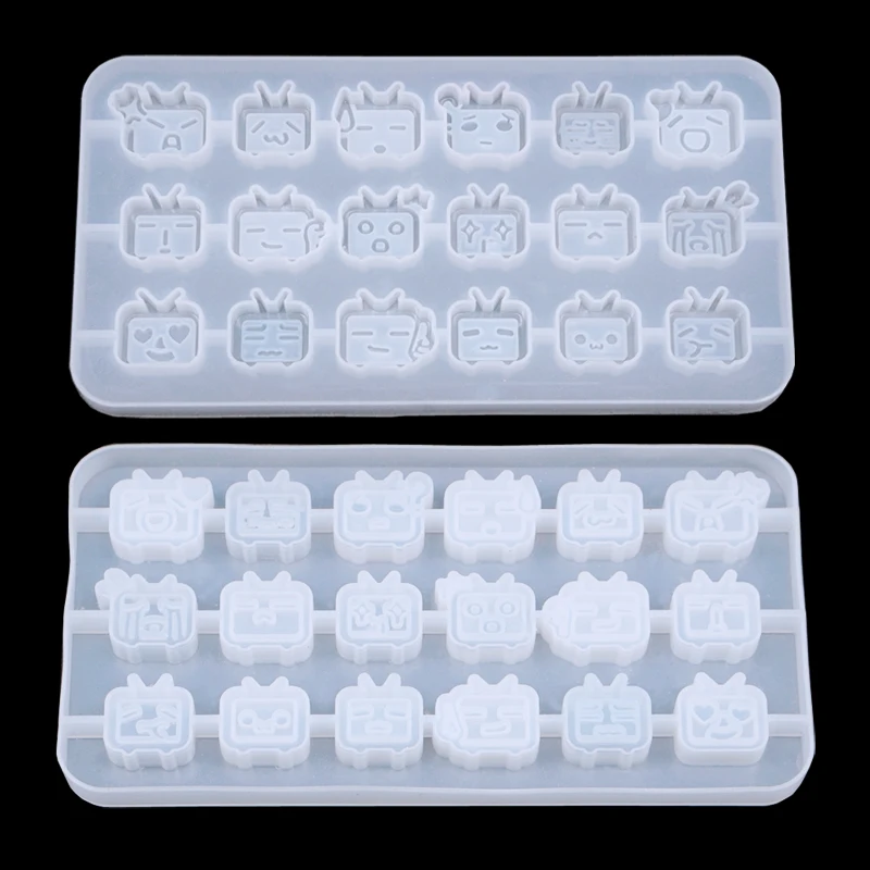 18 шт. силиконовая форма для подвесок из смолы|Глиняные формы| |