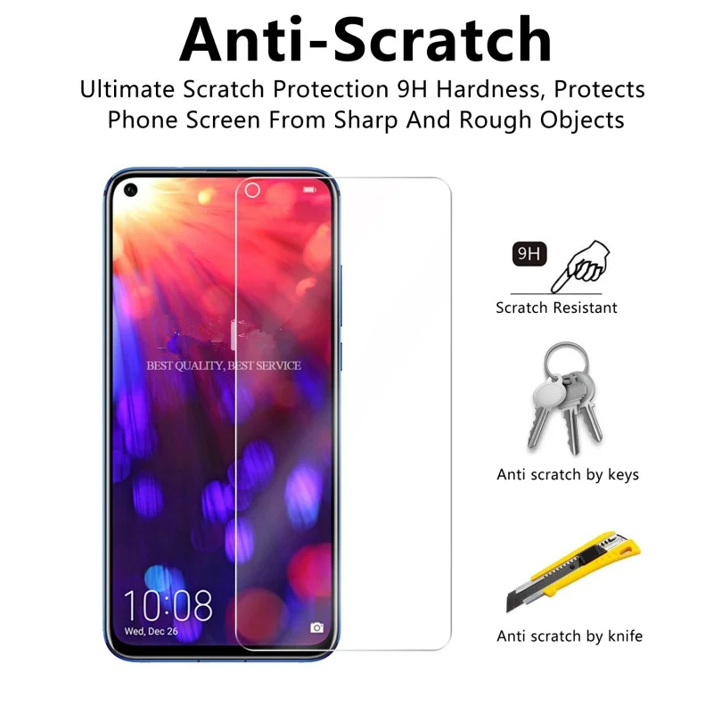 Закаленное стекло для Honor View 20 Защитное экрана Защитная пленка телефона Huawei Honer Hono