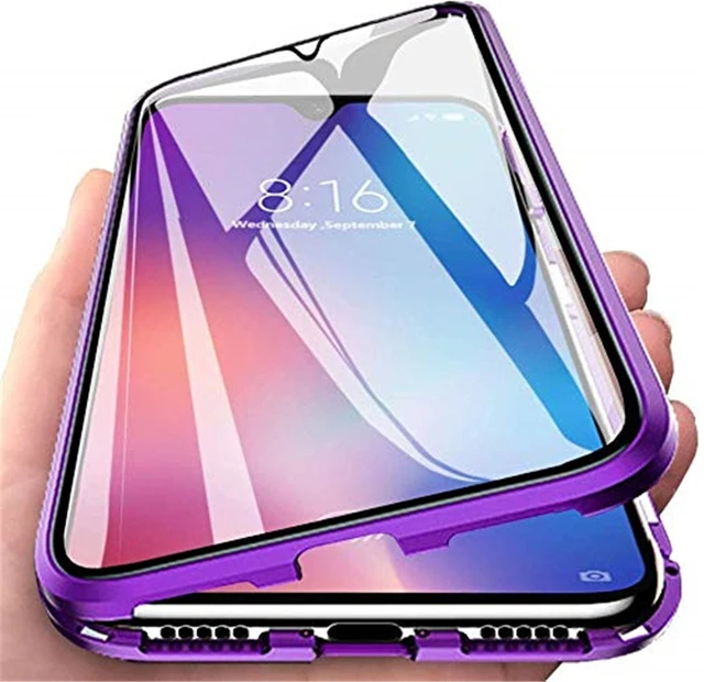 

360 Full Magnetic Adsorption Metal Glass Phone Case For Xiaomi Mix 2S 3 Note 6X A2 8 9 10S 10 A3 CC9 CC9E SE Pro Lite Ultra Case