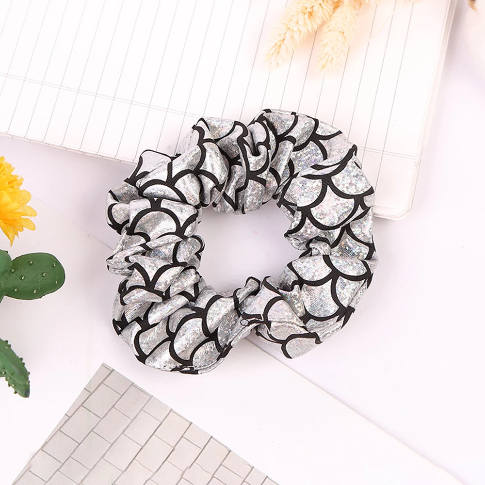 Женские эластичные резинки для волос яркие шелковые хвостика аксессуары с