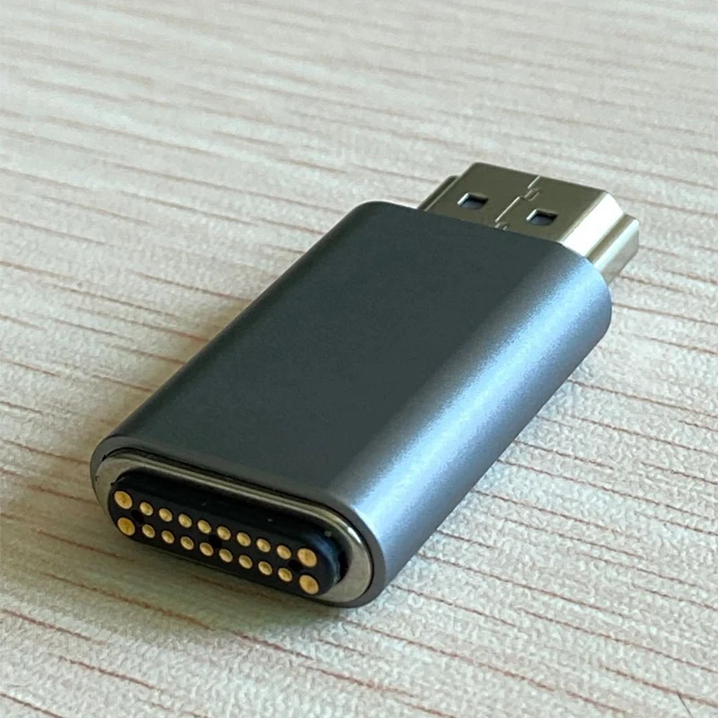 

Magnetic 20 pins adapter compatible with HDMI for macbook double-ended data cable HD cable 4K60hz suitable for video charging