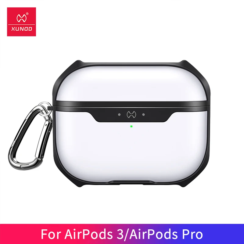 

Xundd чехол для Airpods 3 Чехол 2021 дюймов AirPods Pro беспроводные наушники противоударный Прозрачный чехол для пылезащитного покрытия с крючком