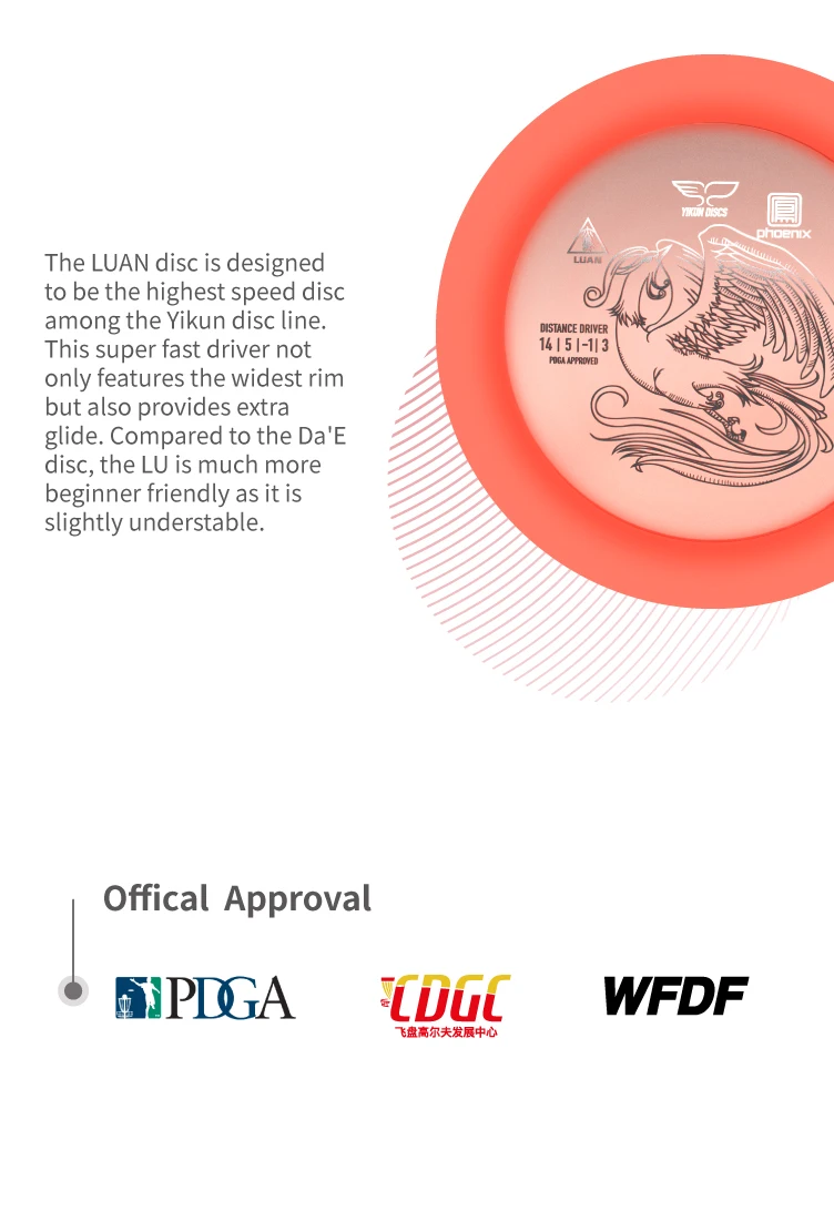 YIKUN диски PDGA одобренный диск Гольф диск драйвер Лу/луань Черная пятница