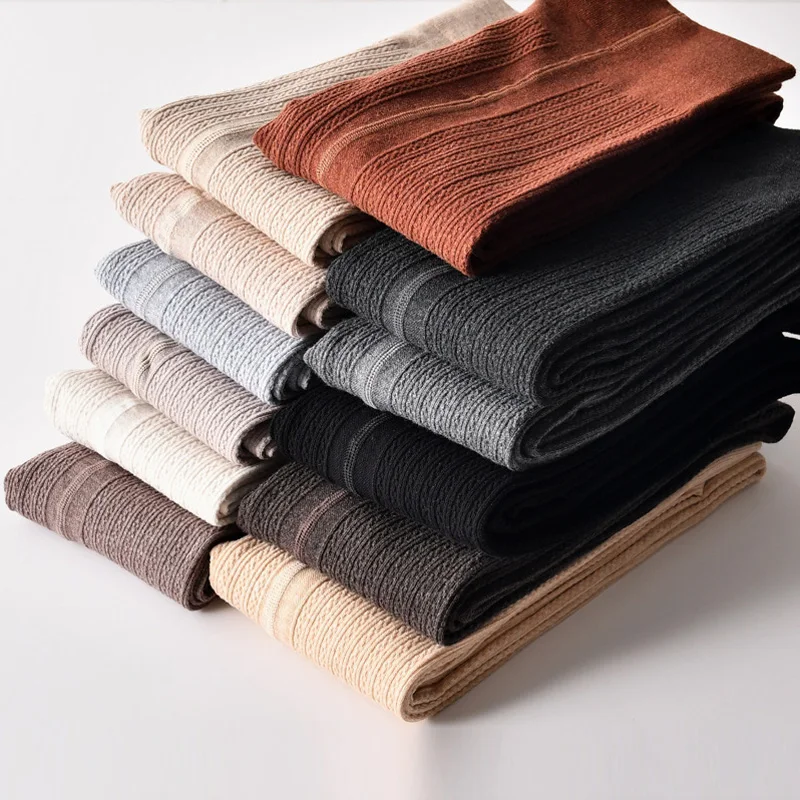 Осенне-зимние теплые колготки с высокой эластичной талией кашемировые толстые